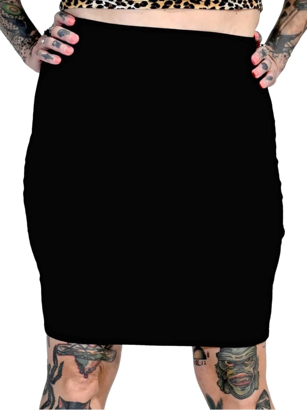 Sourpuss Black Midi Skirt NTW